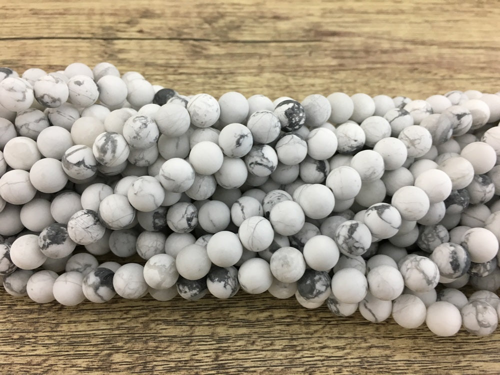 Frosted White Howlite Bead | Bellaire Wholesale