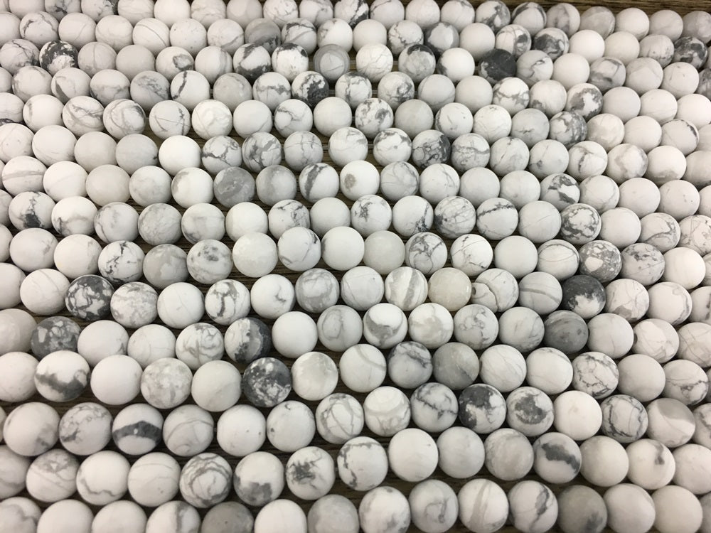 Frosted White Howlite Bead | Bellaire Wholesale