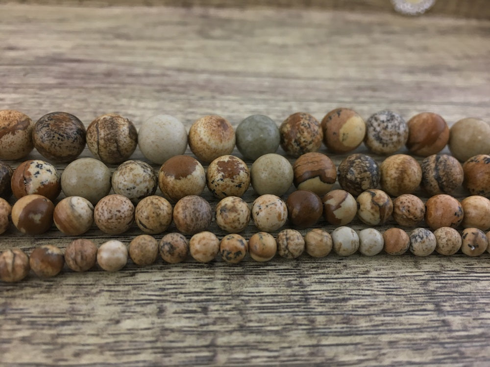 8mm Jasper Bead | Bellaire Wholesale