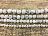 8mm White Howlite Bead | Bellaire Wholesale