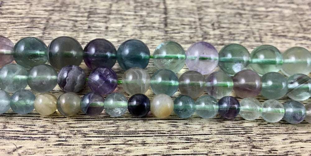 10mm Flourite Bead | Bellaire Wholesale