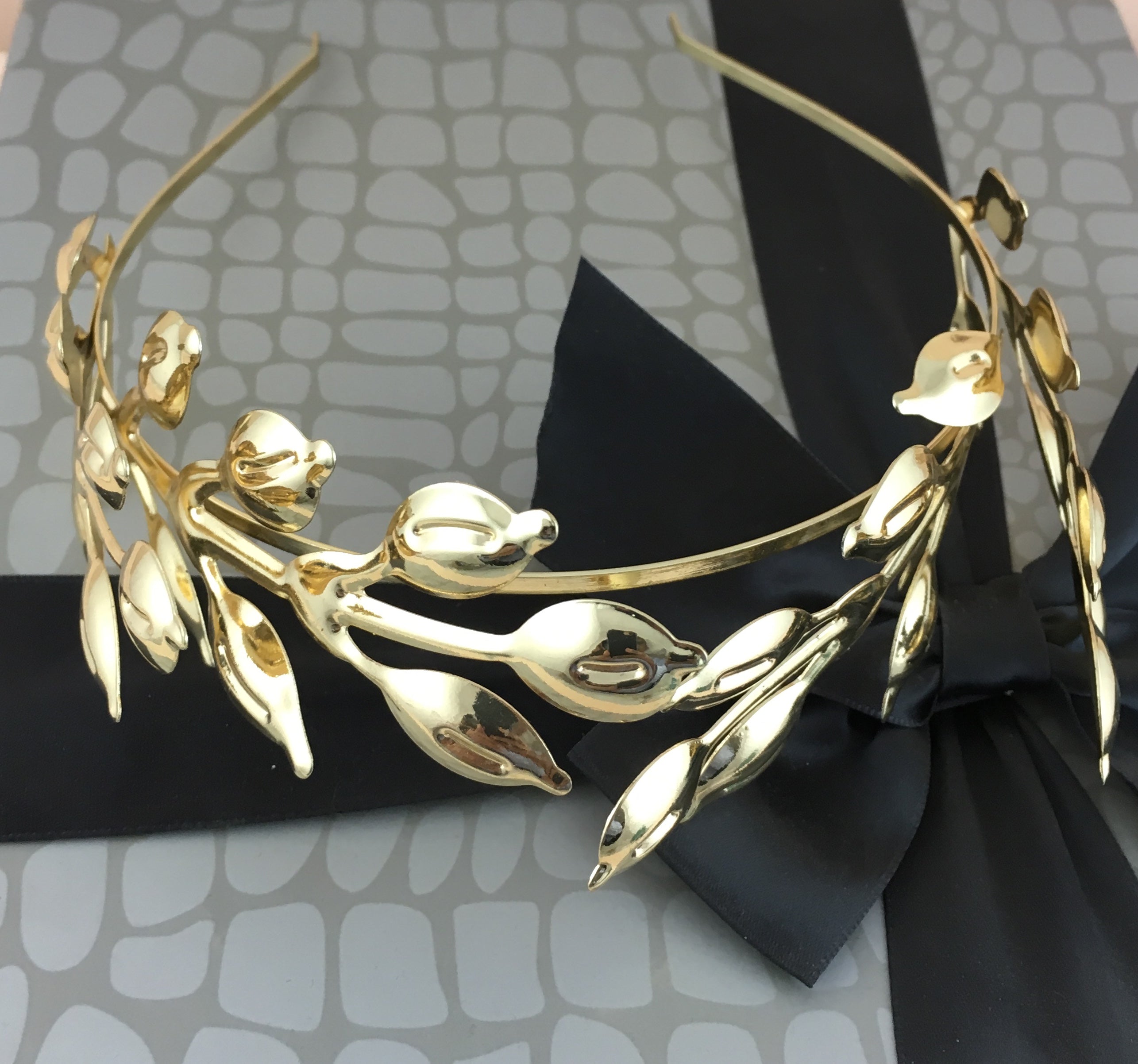 Hair Accessories, Gold Goddess Leaf Headband | Bellaire Wholesale