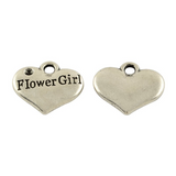Alloy Silver Flower Girl Charm | Bellaire Wholesale