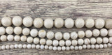 6mm Fossil Beads, Ivory Round Beads | Bellaire Wholesale