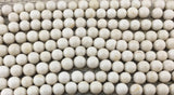 6mm Fossil Beads, Ivory Round Beads | Bellaire Wholesale
