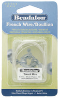 Beadalon French Wire, Silver, 0.7mm | Bellaire Wholesale