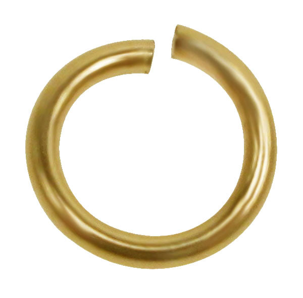 14K Gold Filled Unsoldered Gold Jump Rings 6X1mm | Bellaire Wholesale