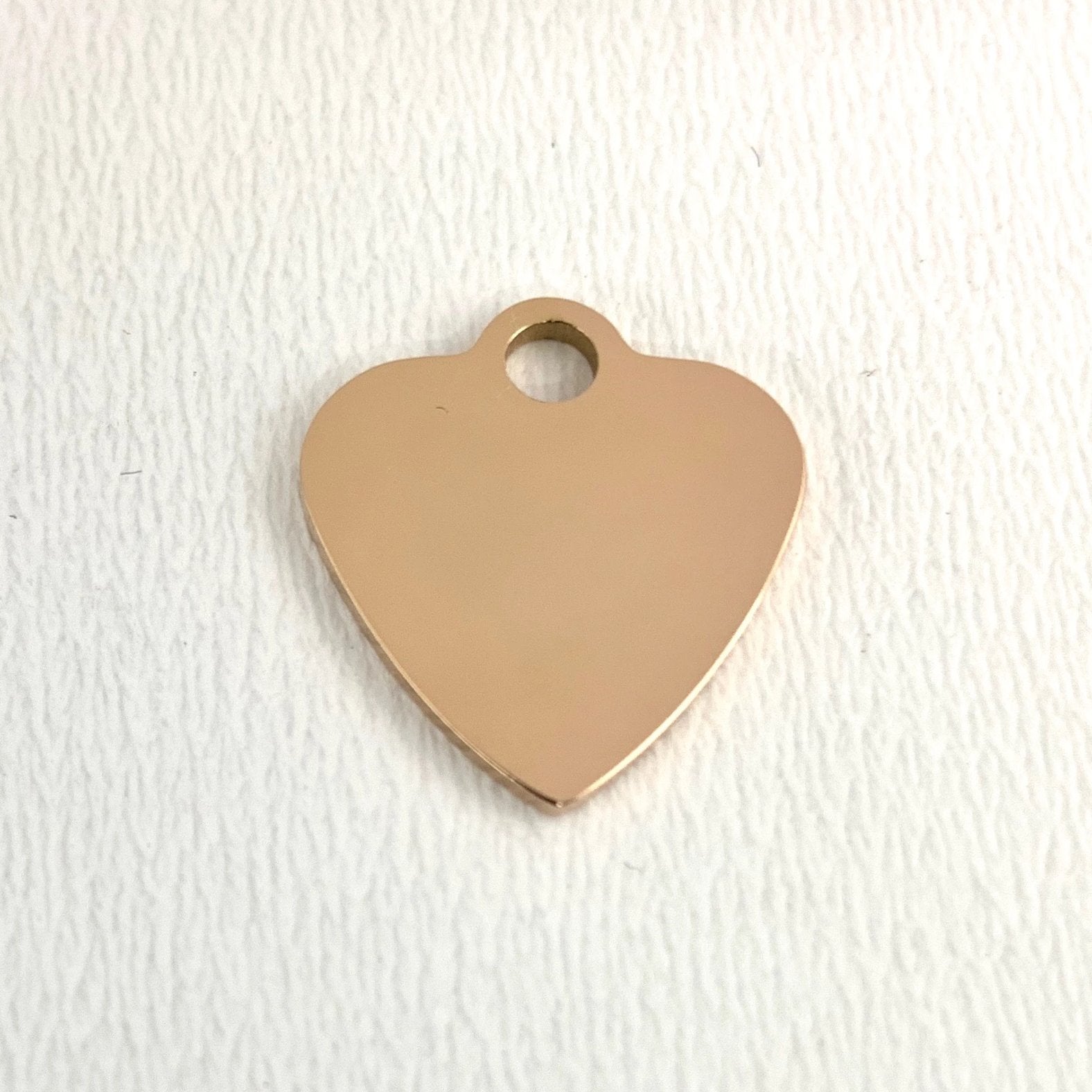 Front & Back Heart Own Saying Personalized Charm | Bellaire Wholesale