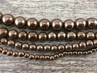 10mm Bronze Hematite Bead | Bellaire Wholesale