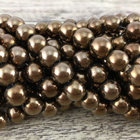 10mm Bronze Hematite Bead | Bellaire Wholesale
