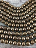 4mm Bronze Hematite Bead | Bellaire Wholesale