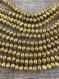 Donut Shaped Gold Hematite Bead | Bellaire Wholesale