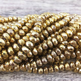 Donut Shaped Gold Hematite Bead | Bellaire Wholesale
