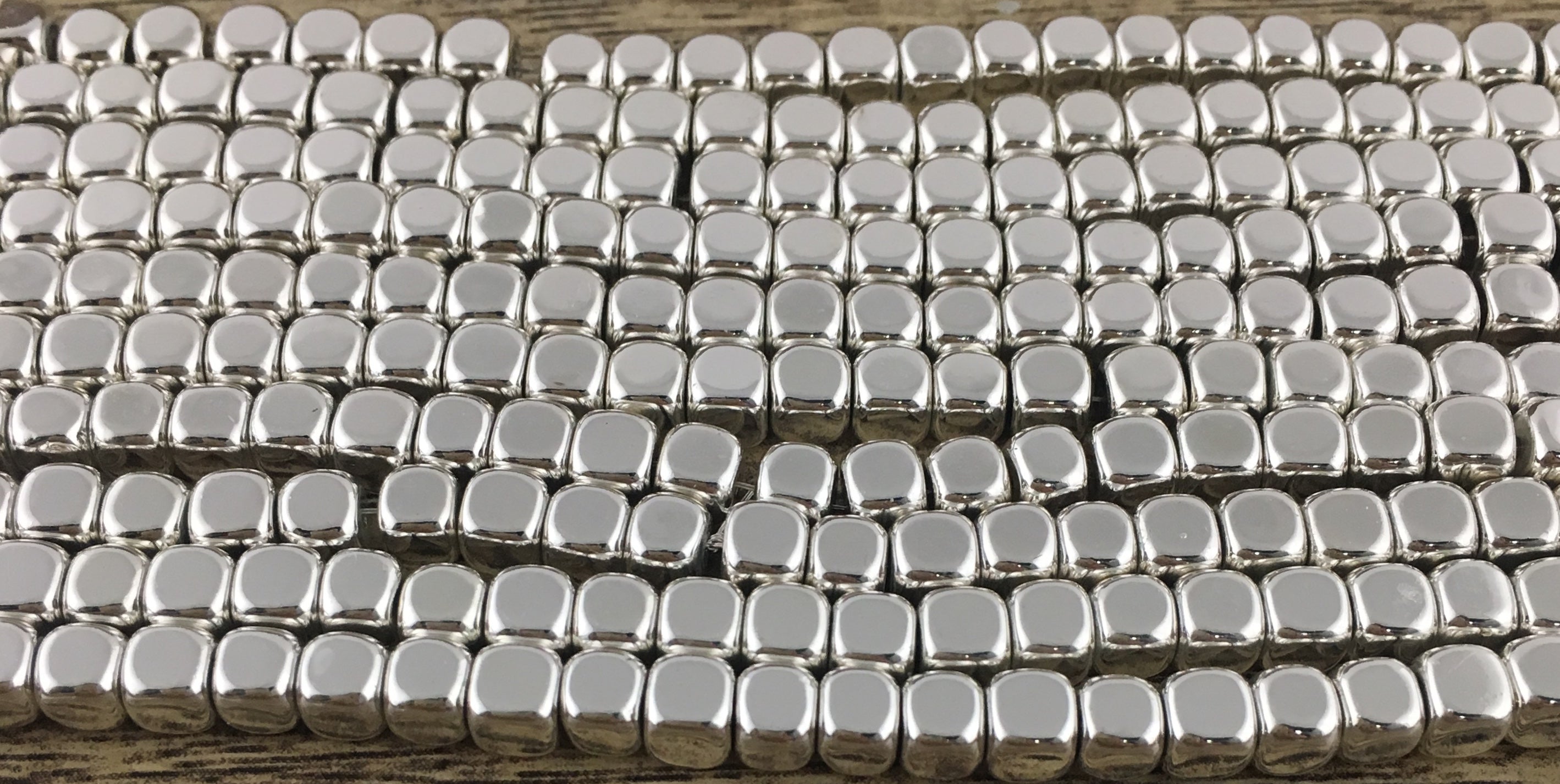 Silver Square Hematite Bead | Bellaire Wholesale