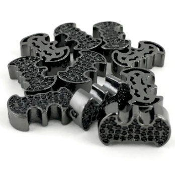 CZ Micro Pave Bead, Batman beads | Bellaire Wholesale