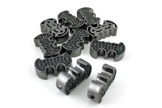 CZ Micro Pave Bead, Batman beads | Bellaire Wholesale