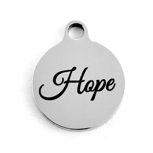 Hope Round Personalized Charm | Bellaire Wholesale
