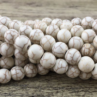 12mm Beige Howlite Bead | Bellaire Wholesale