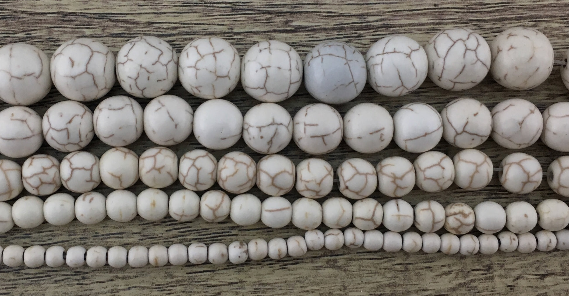 8mm Beige Howlite Bead | Bellaire Wholesale