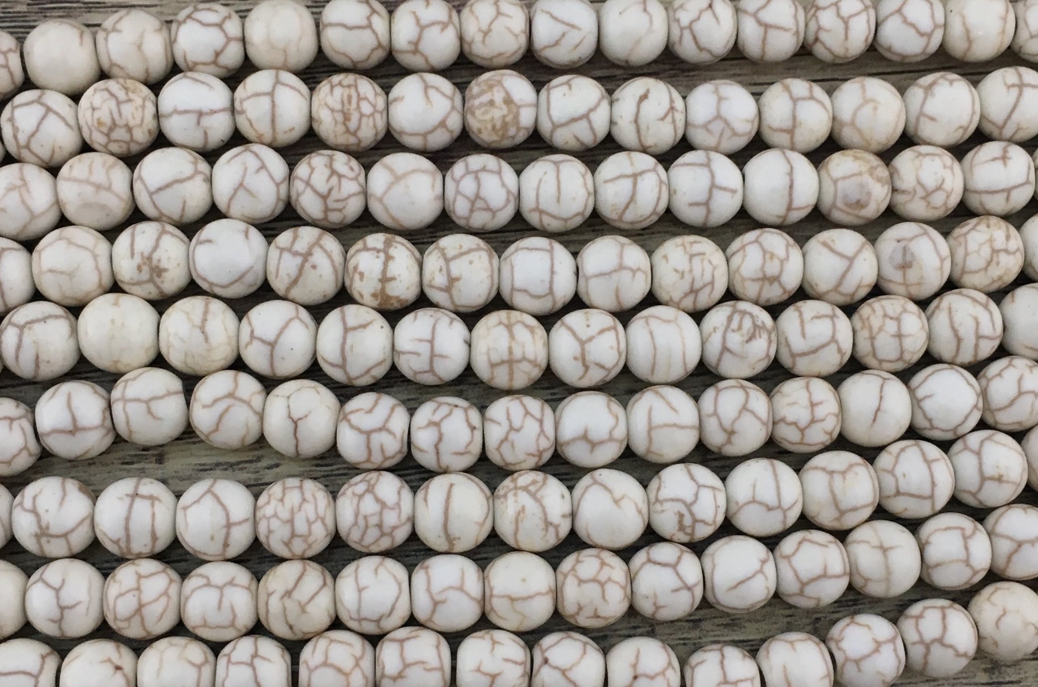 6mm Beige Howlite Bead | Bellaire Wholesale