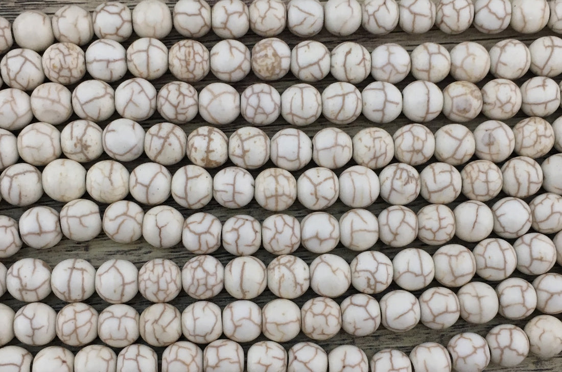 4mm Beige Howlite Bead | Bellaire Wholesale