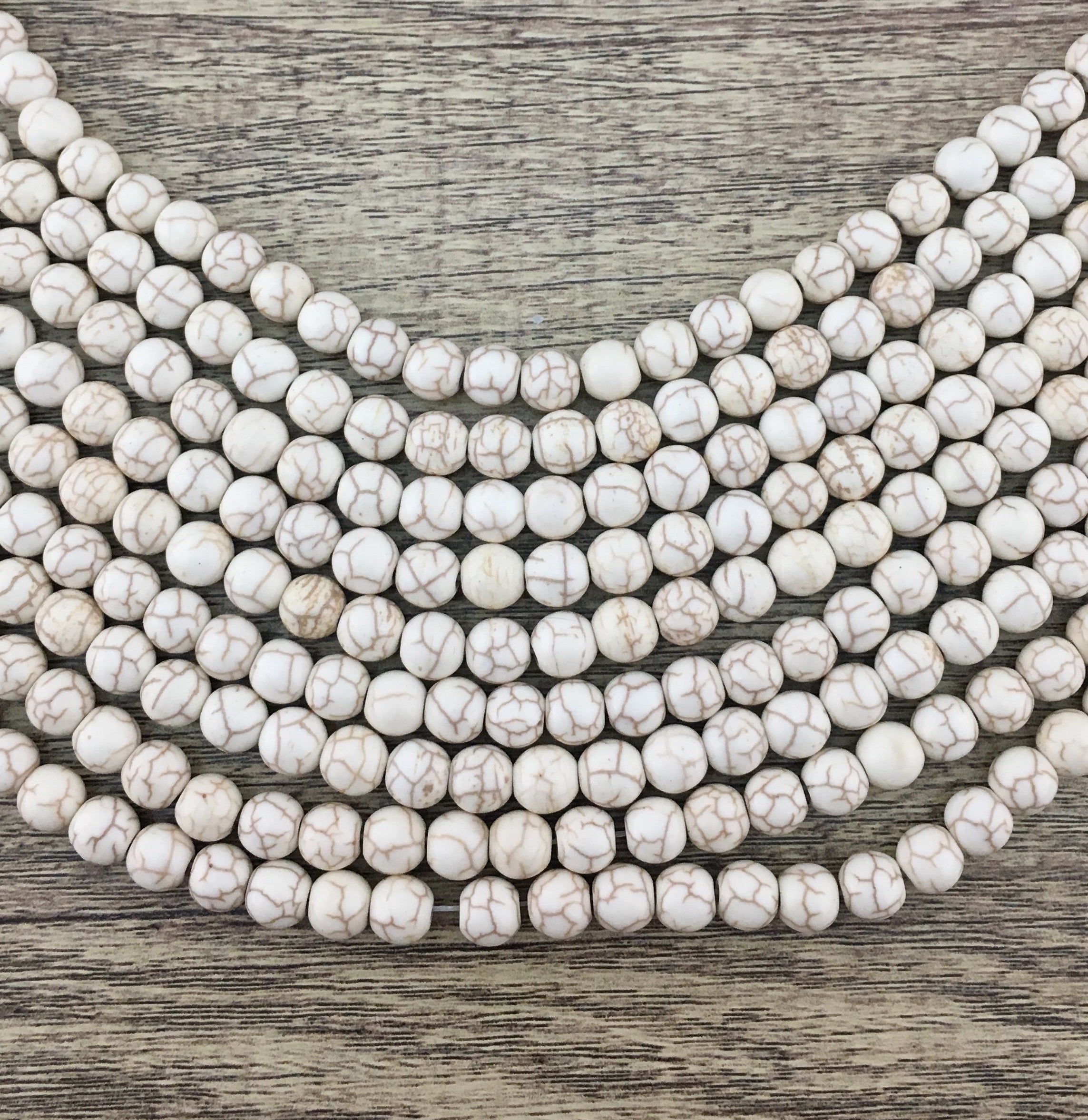 10mm Beige Howlite Bead | Bellaire Wholesale