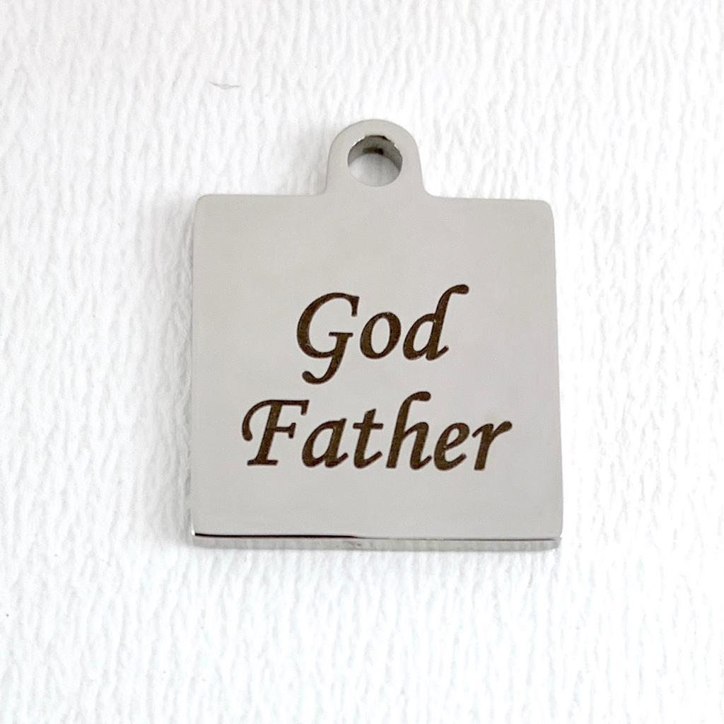 God Father Personalized Engraved Charm | Bellaire Wholesale