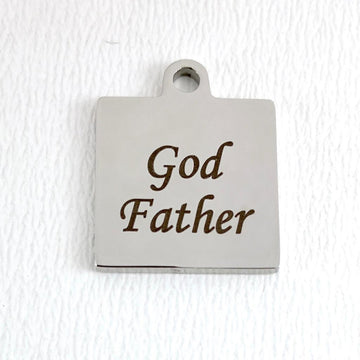 God Father Personalized Engraved Charm | Bellaire Wholesale