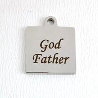God Father Personalized Engraved Charm | Bellaire Wholesale