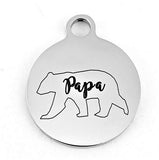 Papa Bear Custom Charm | Bellaire Wholesale