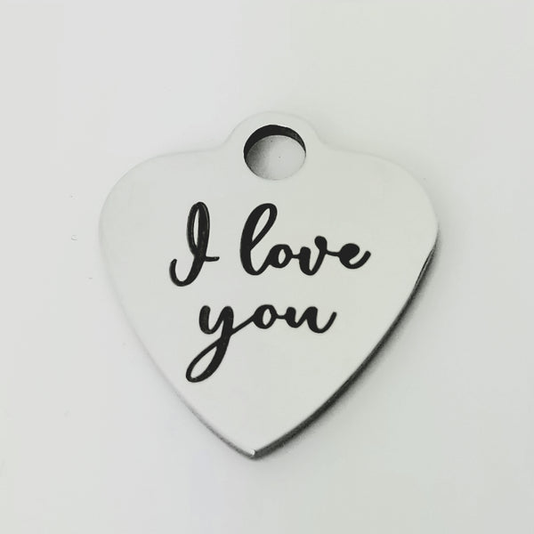 I love you Customized Charms | Bellaire Wholesale