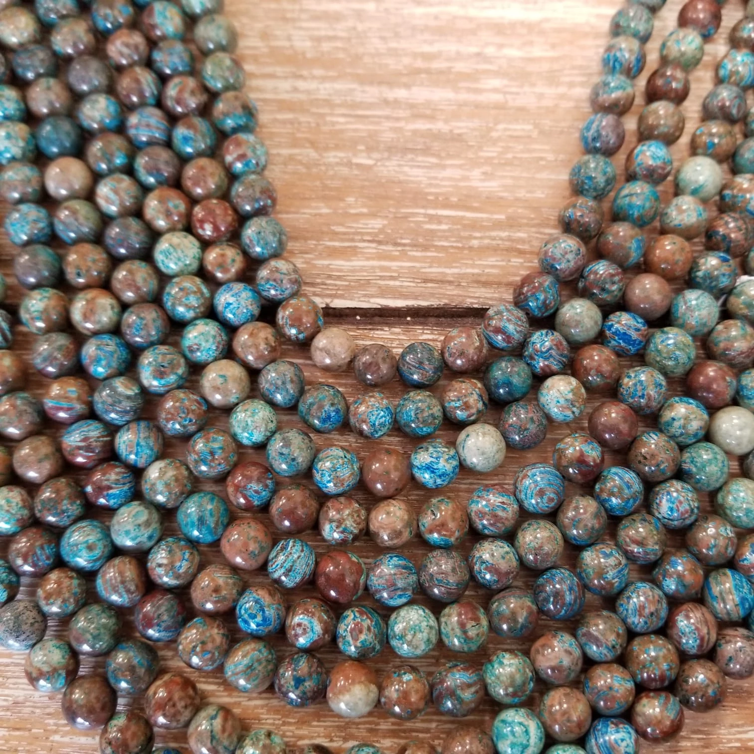 10mm Blue Striped Jasper Bead | Bellaire Wholesale