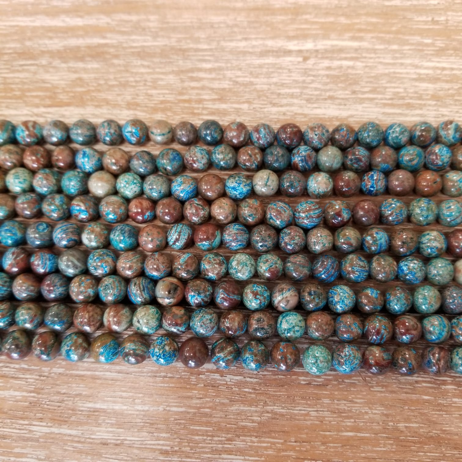 10mm Blue Striped Jasper Bead | Bellaire Wholesale
