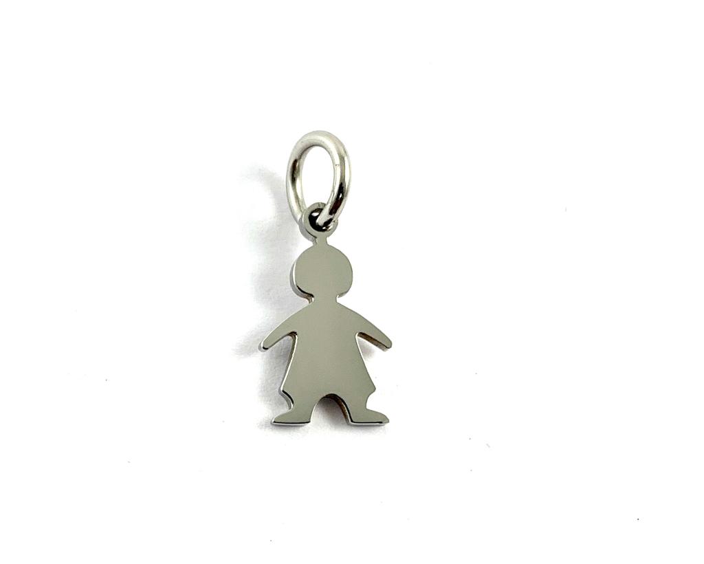 Boy and Girl Stainless Steel Charm, Boy Charm, Girl Charm, | Bellaire Wholesale