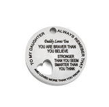 To My Daughter Remember... Personalized Charm | Bellaire Wholesale