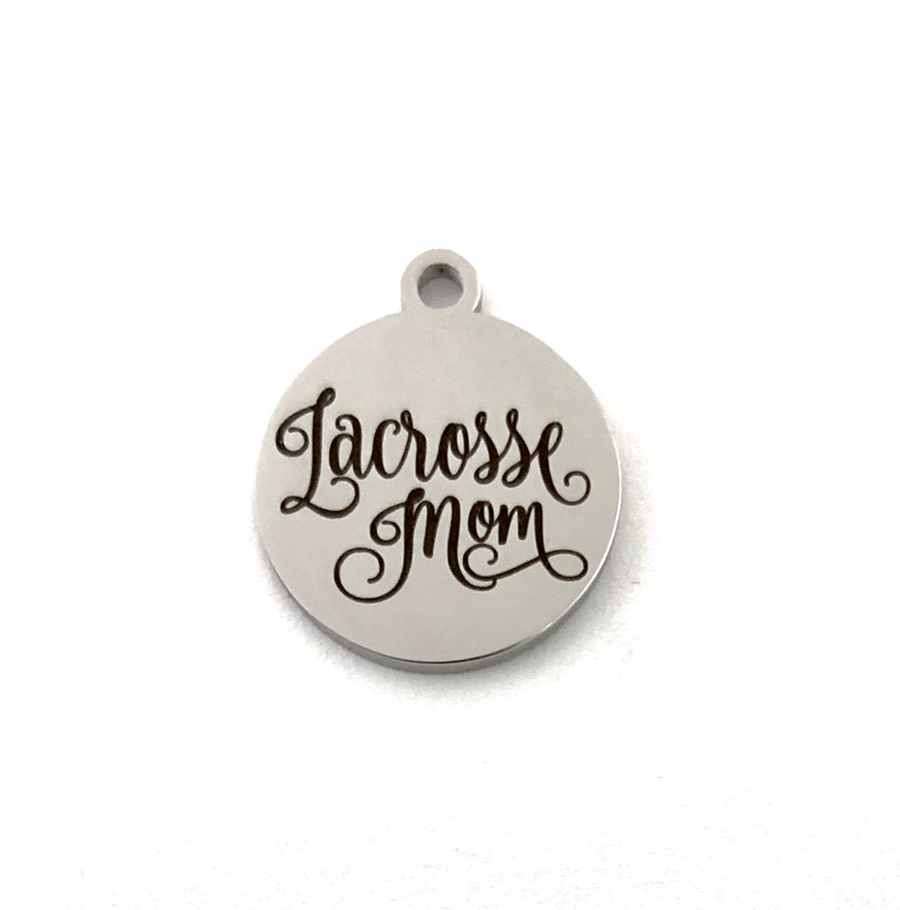 Hockey Mom Stainless Steel Engraved Charm | Bellaire Wholesale
