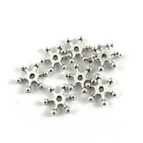 12mm Alloy Rhodium Plated Daisy Spacers | Bellaire Wholesale