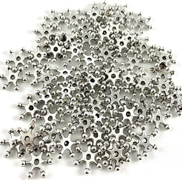 12mm Alloy Rhodium Plated Daisy Spacers | Bellaire Wholesale