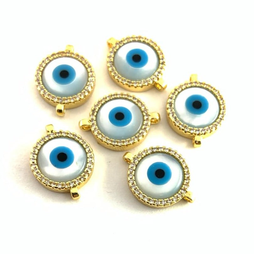 Round Shell Malocchio Connector | Bellaire Wholesale