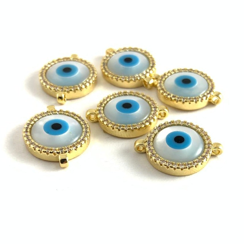 Round Shell Malocchio Connector | Bellaire Wholesale