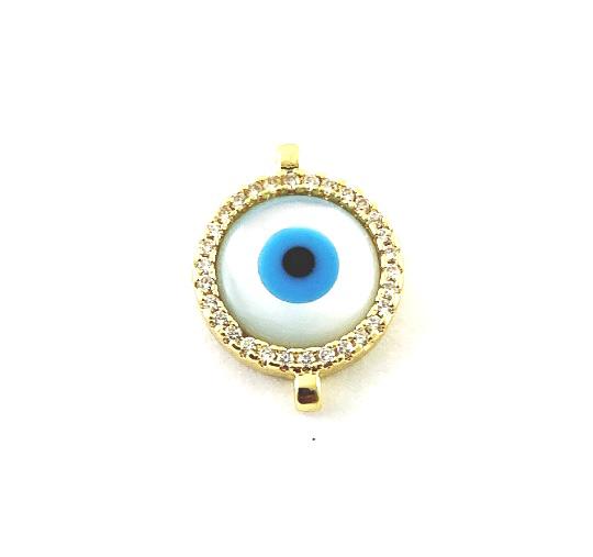 Round Shell Malocchio Connector | Bellaire Wholesale
