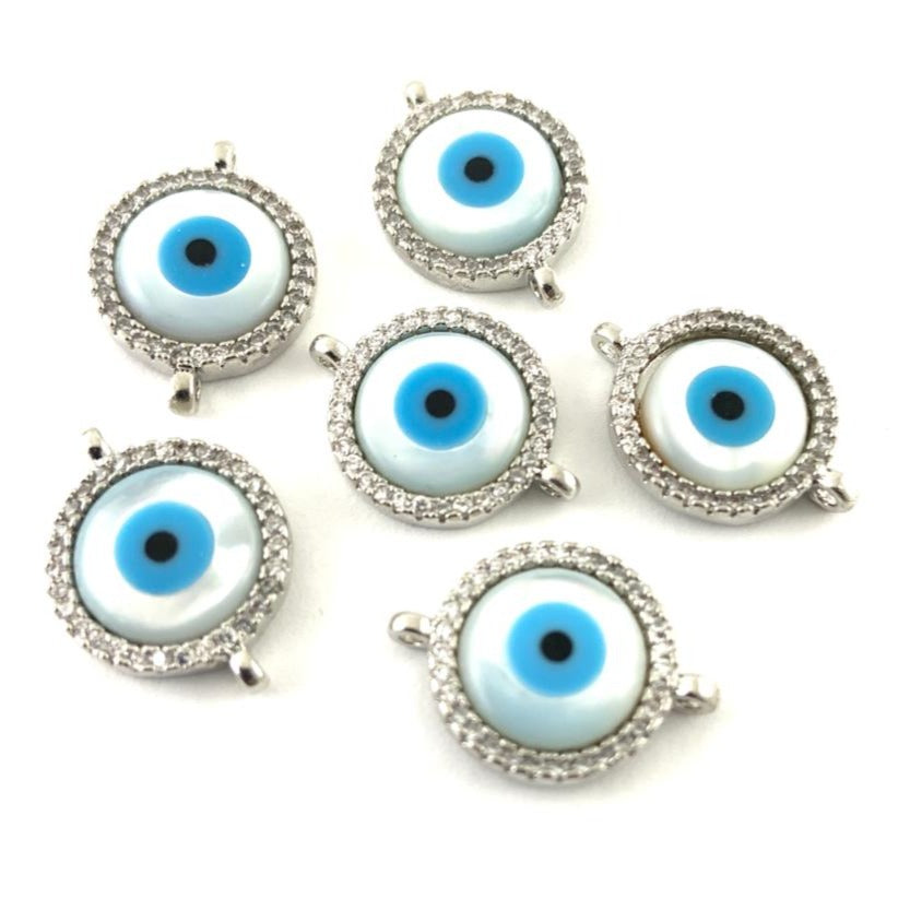Round Shell Malocchio Connector | Bellaire Wholesale