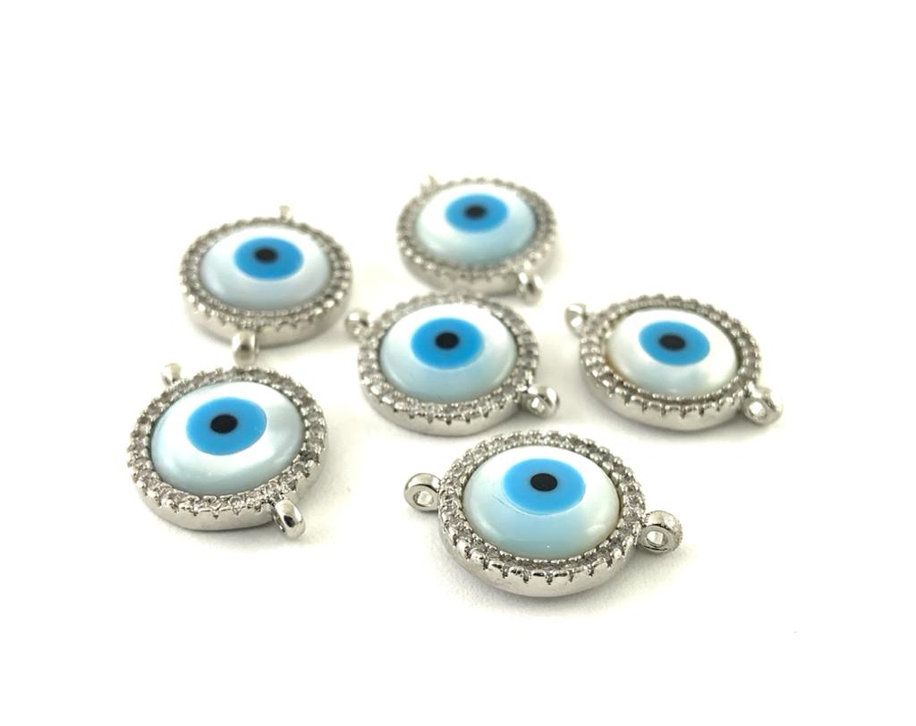 Round Shell Malocchio Connector | Bellaire Wholesale