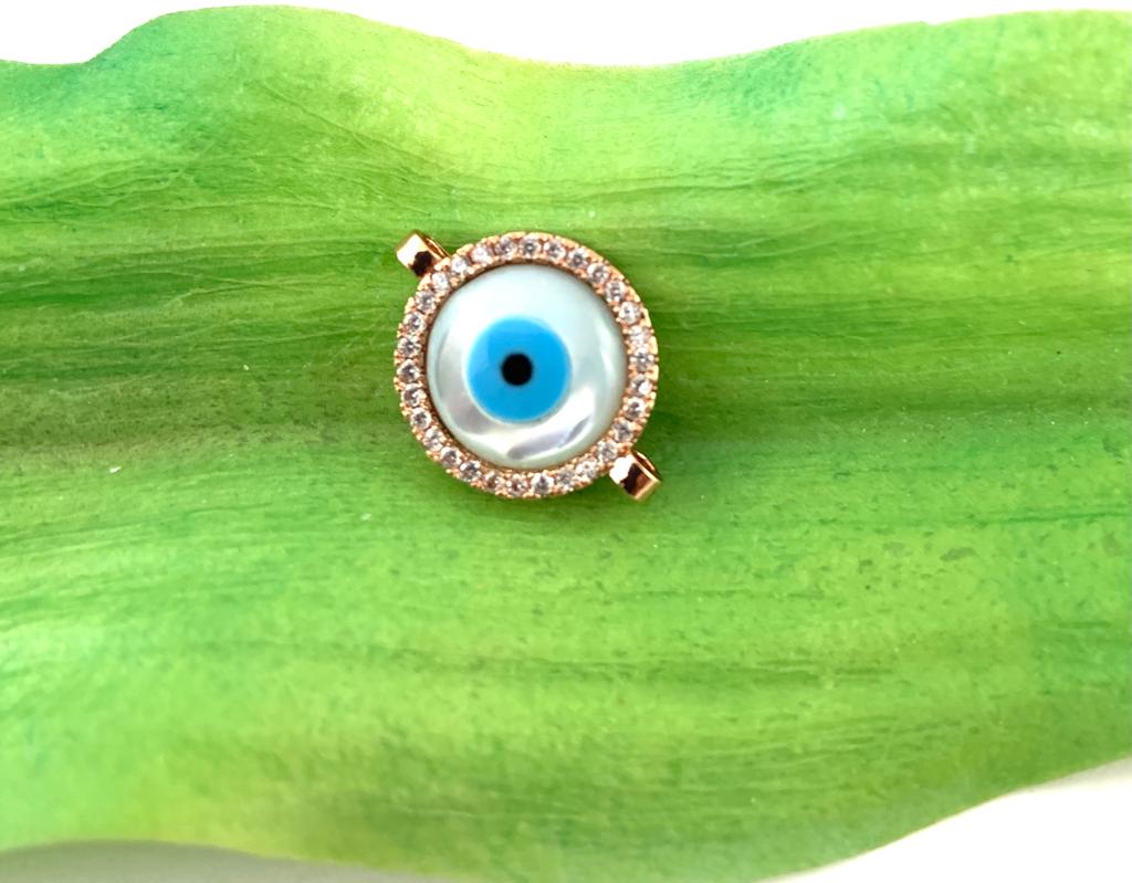Round Shell Malocchio Connector | Bellaire Wholesale
