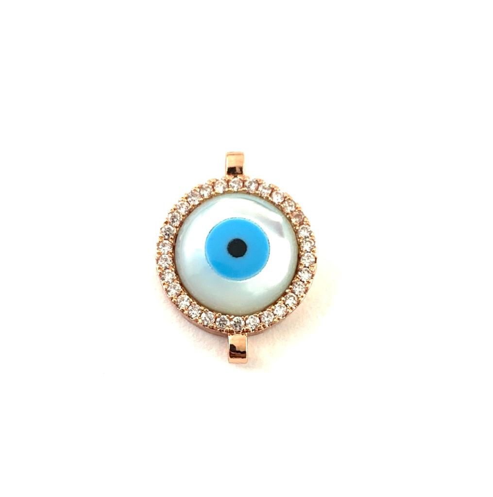 Round Shell Malocchio Connector | Bellaire Wholesale