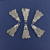 Alloy Silver Charm, 20mm Tassel Charm | Bellaire Wholesale