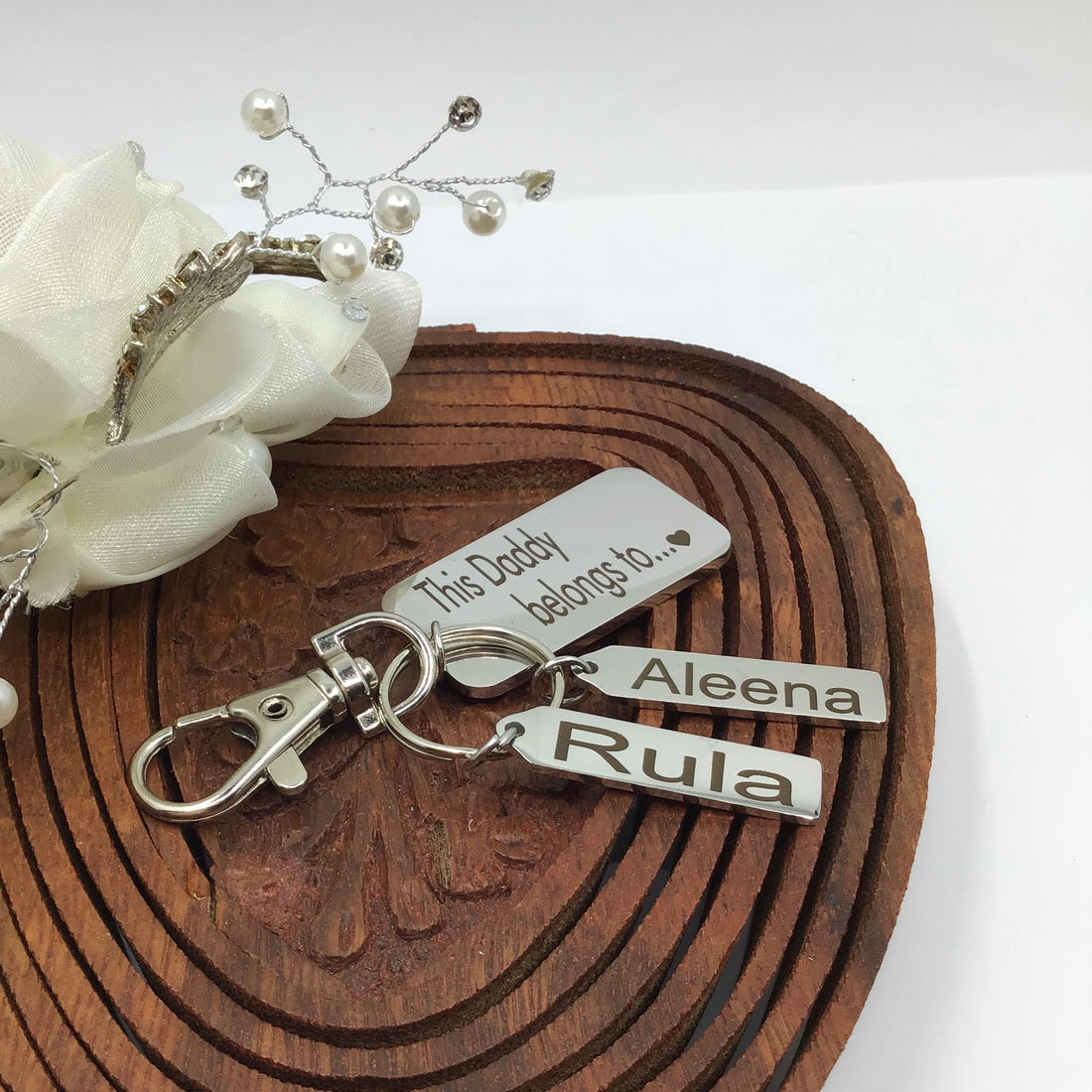 This Daddy Belongs To Custom Keychain | Bellaire Wholesale