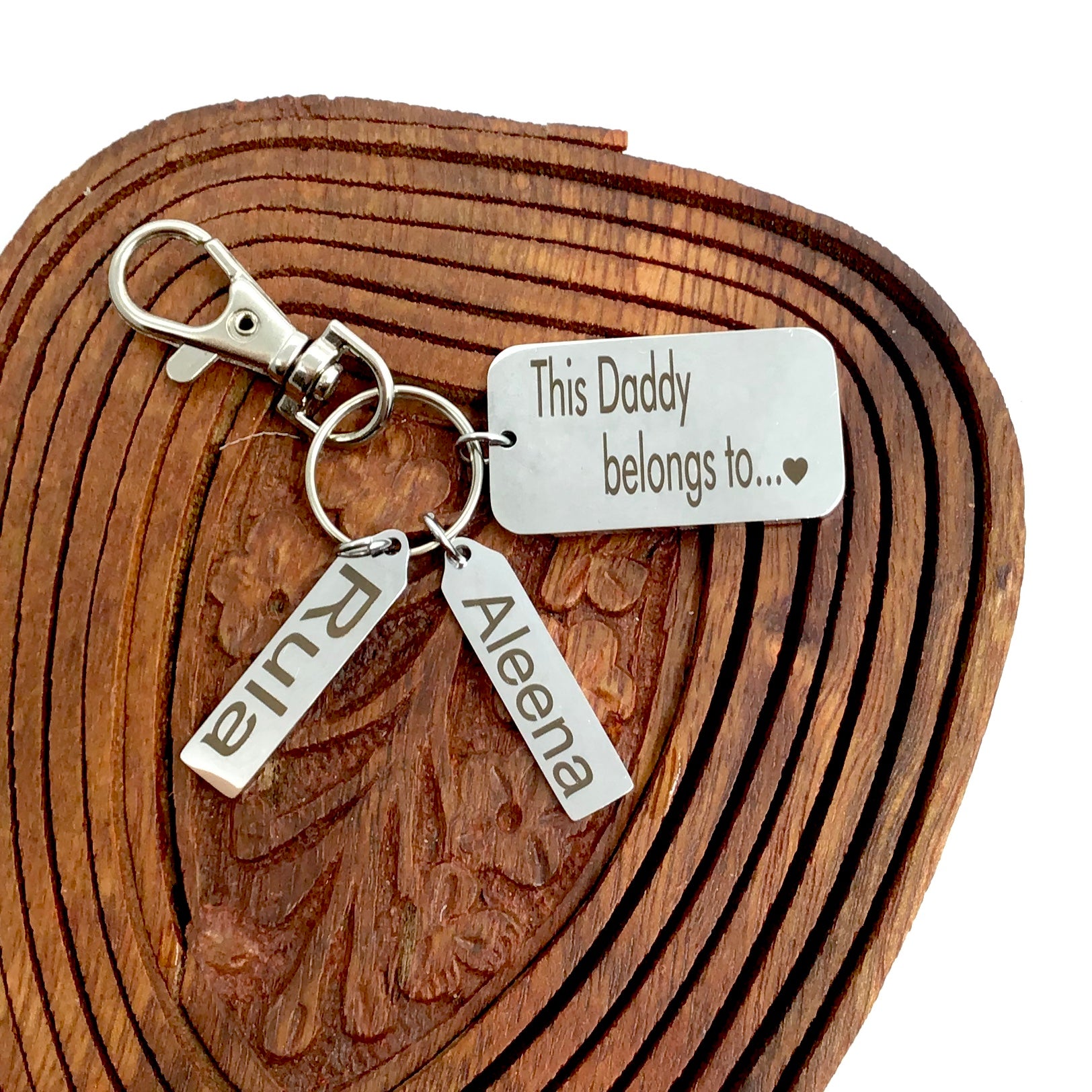 This Daddy Belongs To Custom Keychain | Bellaire Wholesale