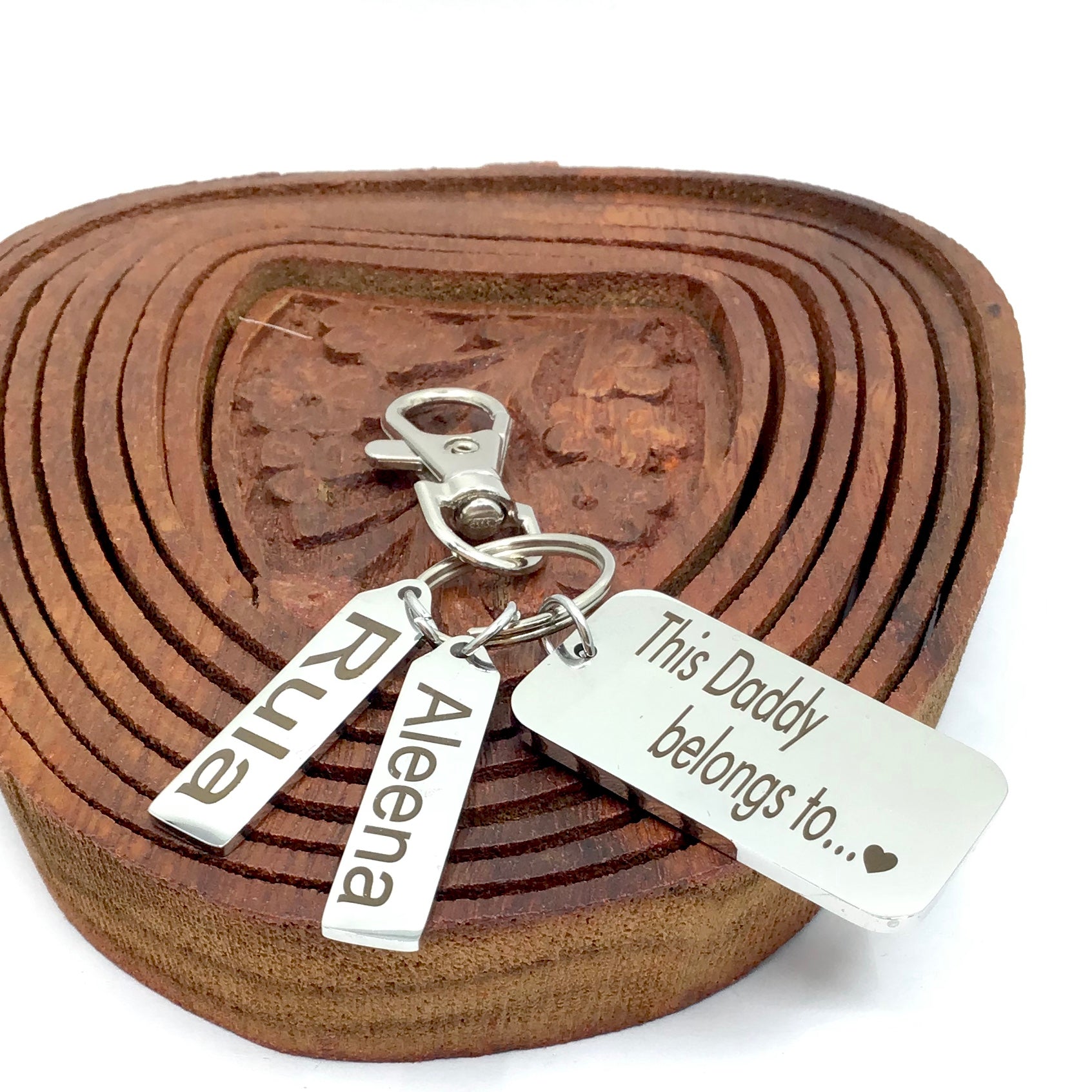 This Daddy Belongs To Custom Keychain | Bellaire Wholesale