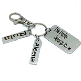 This Daddy Belongs To Custom Keychain | Bellaire Wholesale